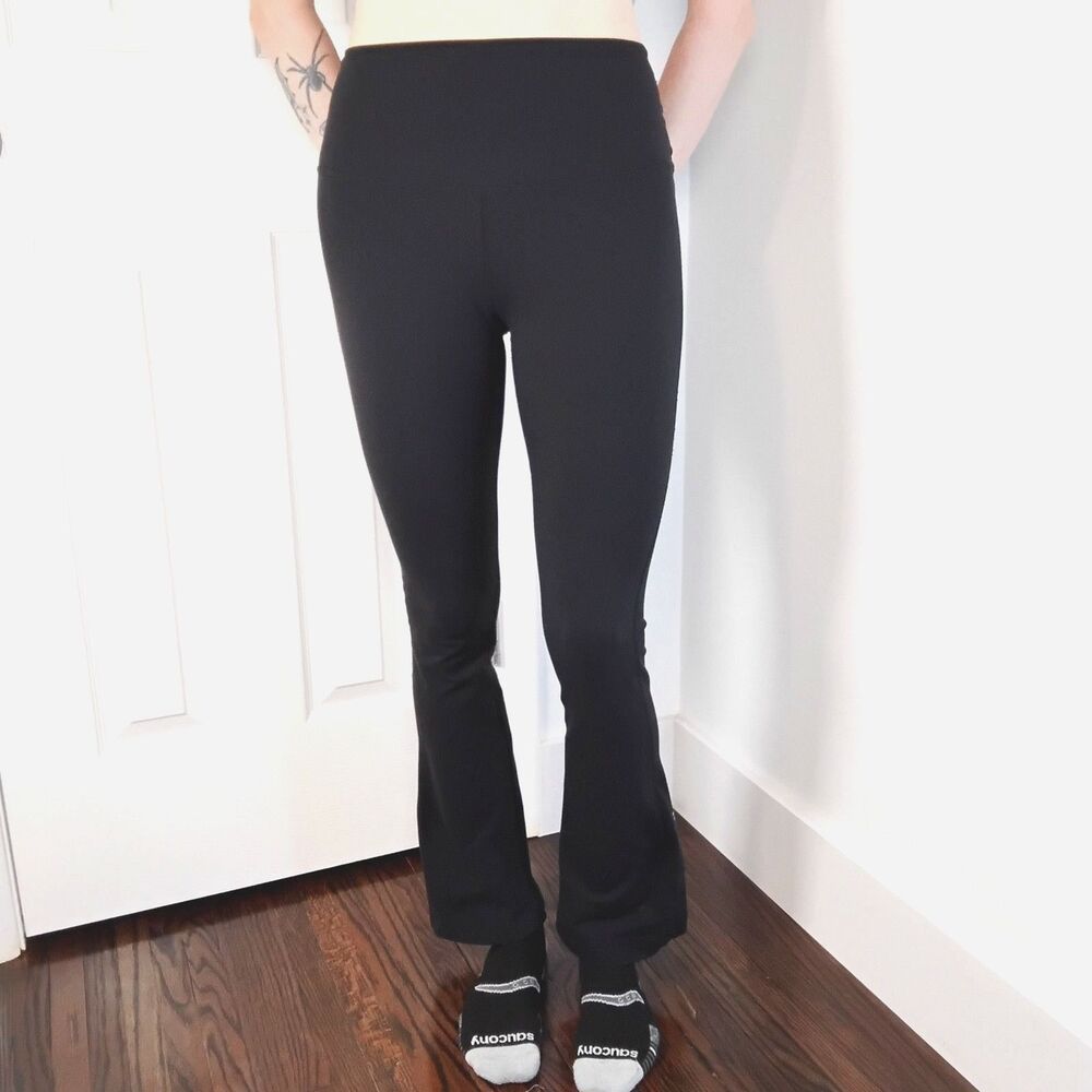 Splits59 Raquel High Waisted Flared Leggings Size Medium Black